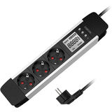 LogiLink steckdosenleiste mit LCD-Display, 3-fach