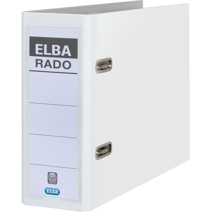 ELBA Ordner rado plast - DIN A5 quer, Rückenbr.: 75 mm, weiß