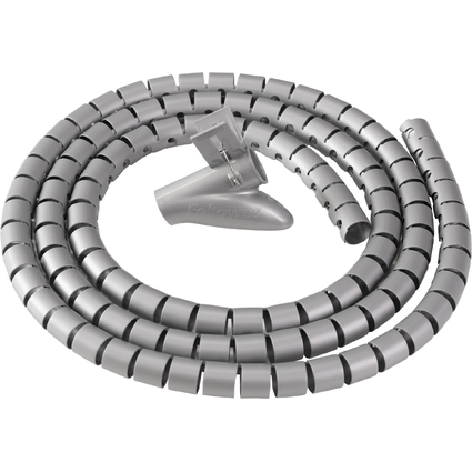 Fellowes Kabelbündler Cable Zip, silber, Länge: 2,0 m