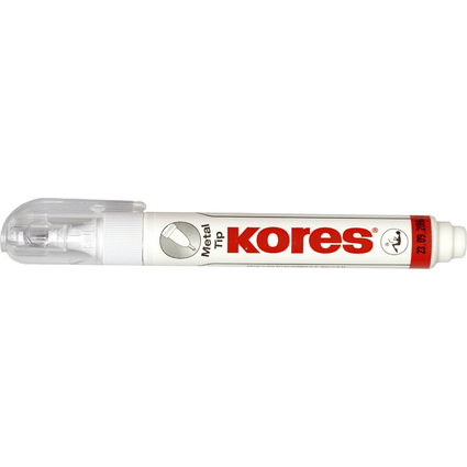 Kores Korrekturstift "Metal Tip", weiß, Inhalt: 10 g