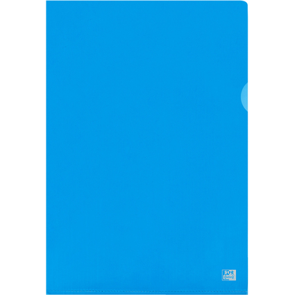 Oxford Sichthülle Premium, DIN A4, PVC, glasklar, blau, 25er