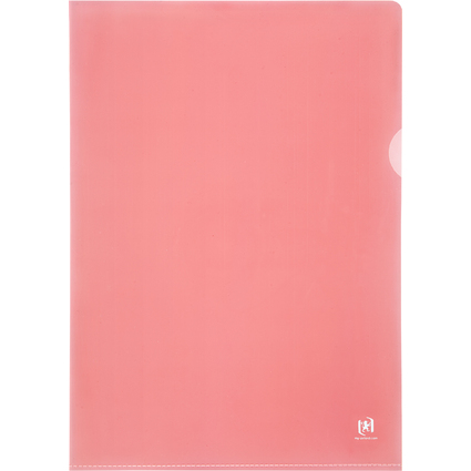 Oxford Sichthülle Premium, DIN A4, PVC, glasklar, rot, 25er