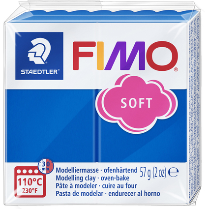 FIMO SOFT Modelliermasse, ofenhärtend, pazifikblau, 57 g