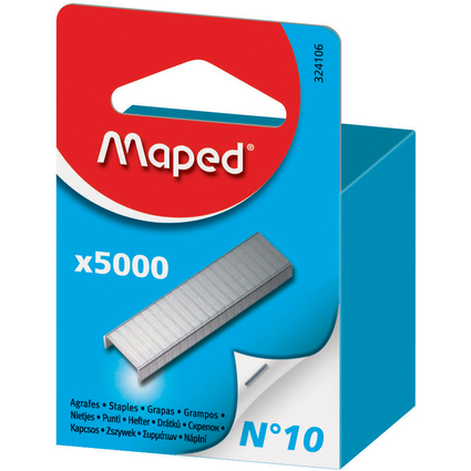 Maped Heftklammern Nr. 10, verzinkt, Gropackung