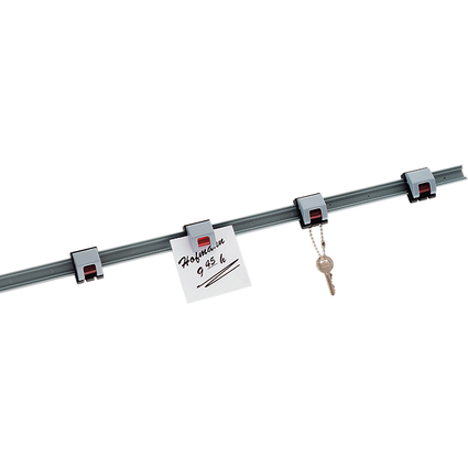 MAUL Rollenclip-Wandleiste, schwarz-grau, Lnge: 1.000mm