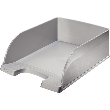 LEITZ Briefablage Plus Jumbo, DIN A4, Polystyrol, silber