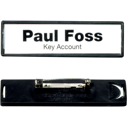 DURABLE Namensschild Clip-Card, mit Plattennadel, 67 x 17 mm