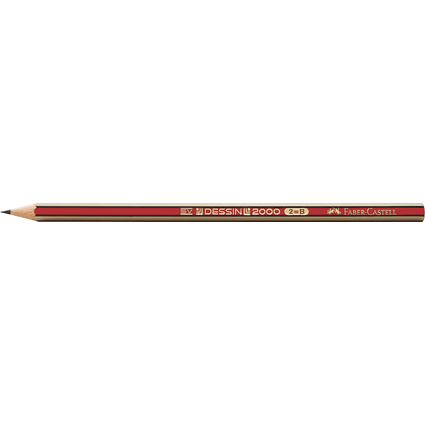 FABER-CASTELL Bleistift DESSIN 2000, Hrtegrad: HB