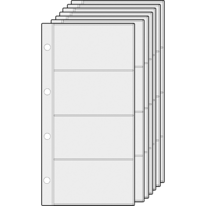 Alassio Visitenkarten-Ringbuch, fr 120 Karten, schwarz