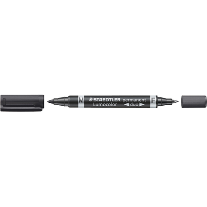 STAEDTLER Lumocolor Permanent-Marker duo, schwarz