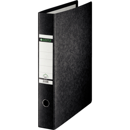LEITZ Hartpappe-Ordner, 180 Grad, DIN A3, 77 mm, schwarz