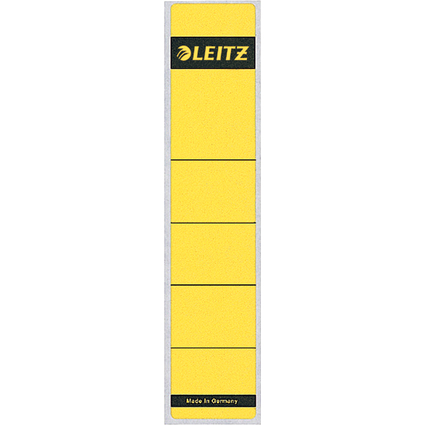 LEITZ Ordnerrcken-Etikett, 39 x 192 mm, kurz, schmal, gelb