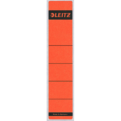 LEITZ Ordnerrücken-Etikett, 39 x 192 mm, kurz, schmal, rot