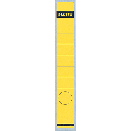 LEITZ Ordnerrcken-Etikett, 39 x 285 mm, lang, schmal, gelb
