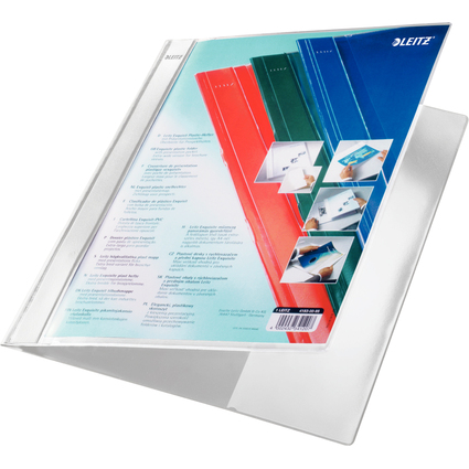 LEITZ Schnellhefter Exquisit mit Prsentationstasche, wei