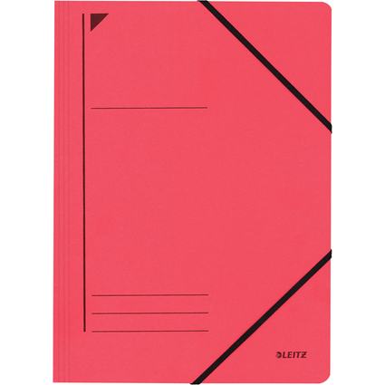 LEITZ Eckspannermappe, DIN A4, Karton 450 g/qm, rot