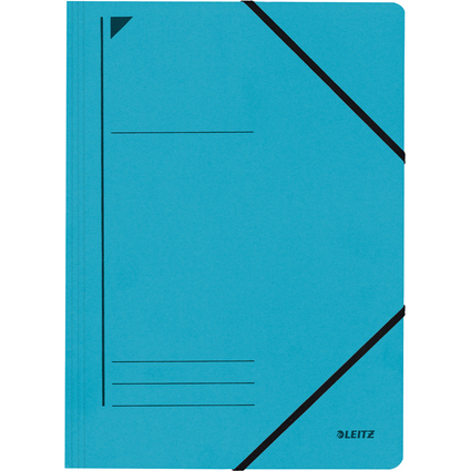 LEITZ Eckspannermappe, DIN A4, Karton 450 g/qm, blau