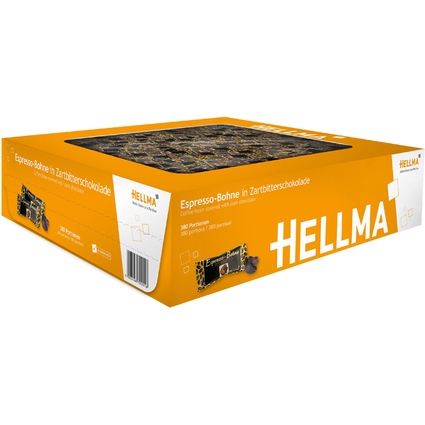 HELLMA Espresso-Bohnen in Zartbitterschokolade, im Karton