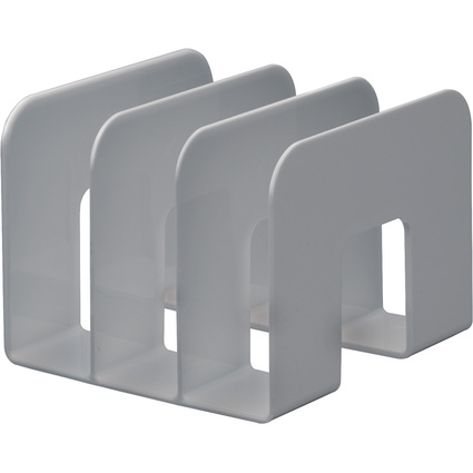 DURABLE Buchsttze TREND, Kunststoff, 3 Fcher, grau