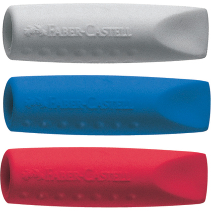 FABER-CASTELL Radierer GRIP ERASER CAP, sortiert