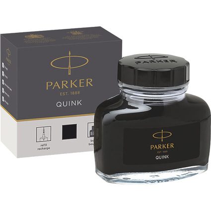 PARKER Tintenflacon QUINK, Inhalt: 57 ml, schwarz