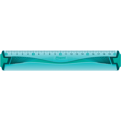 Maped Flachlineal Flex, 200 mm, aus Kunststoff, bruchfest