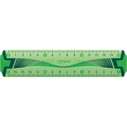 Maped Flachlineal Flex, 150 mm, aus Kunststoff, bruchfest