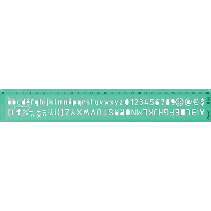 Maped Schriftschablone, Schrifthhe: 8 mm, grn-transparent