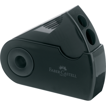 FABER-CASTELL Doppelspitzdose SLEEVE, schwarz