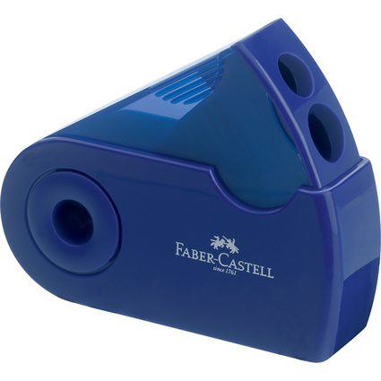 FABER-CASTELL Doppelspitzdose SLEEVE, rot/blau