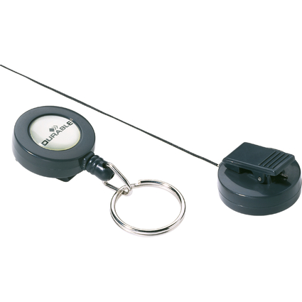 DURABLE Ausweishalter mit Schlsselring, anthrazit