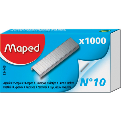 Maped Heftklammern Nr. 10, verzinkt, Kleinpackung
