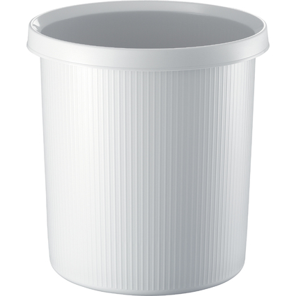 helit Papierkorb "the german line", 18 Liter, PE, lichtgrau