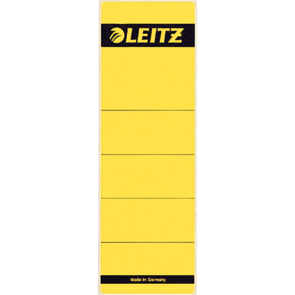 LEITZ Ordnerrcken-Etikett, 61 x 192 mm, kurz, breit, gelb