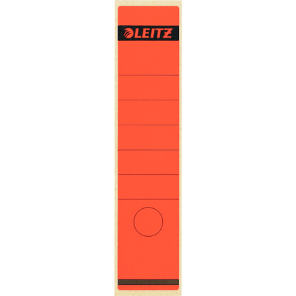 LEITZ Ordnerrcken-Etikett, 61 x 285 mm, lang, breit, rot