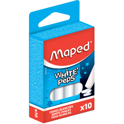 Maped Wandtafelkreide WHITE'PEPS, rund, wei