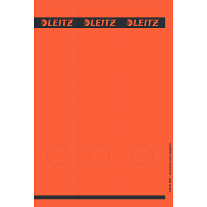 LEITZ Ordnerrcken-Etikett, 61 x 285 mm, lang, breit, rot