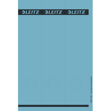 LEITZ Ordnerrcken-Etikett, 61 x 285 mm, lang, breit, blau
