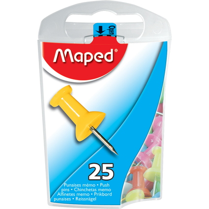 Maped Pinnwand-Nadeln, farbig sortiert, in Spenderdose