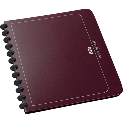 Oxford vario-zipp Ringmappe manageMe!, DIN A4, bordeaux