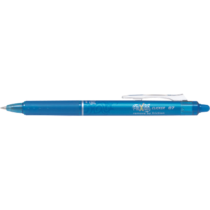 PILOT Tintenroller FRIXION BALL CLICKER 07, hellblau