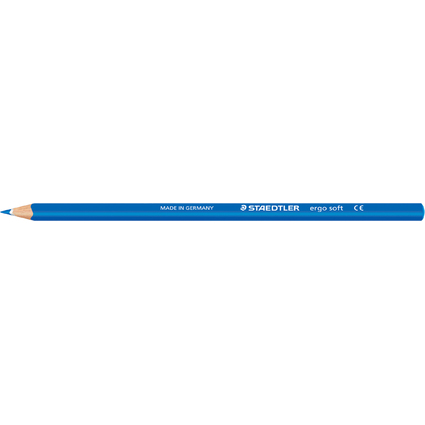 STAEDTLER Dreikant-Buntstift ergosoft, dreieckig, blau