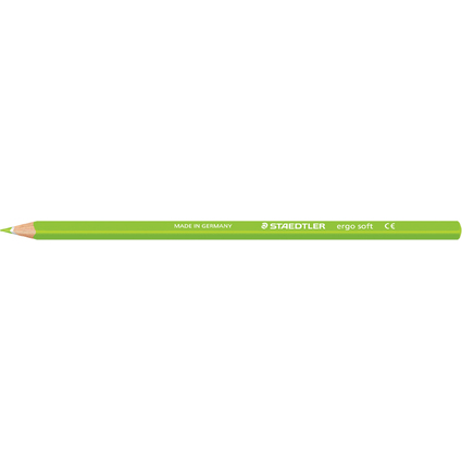STAEDTLER Dreikant-Buntstift ergosoft, dreieckig, gelbgrn