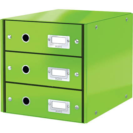 LEITZ Schubladenbox Click & Store WOW, 3 Schbe, grn