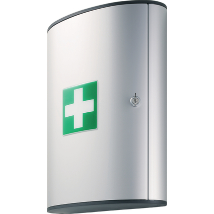 DURABLE FIRST AID BOX L, Design-Erste-Hilfe-Kasten, silber