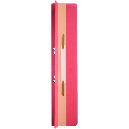 LEITZ Heftrcken, 65 x 305 mm, Manilakarton, rot, mit