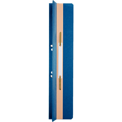LEITZ Heftrcken, 65 x 305 mm, Manilakarton, blau, mit