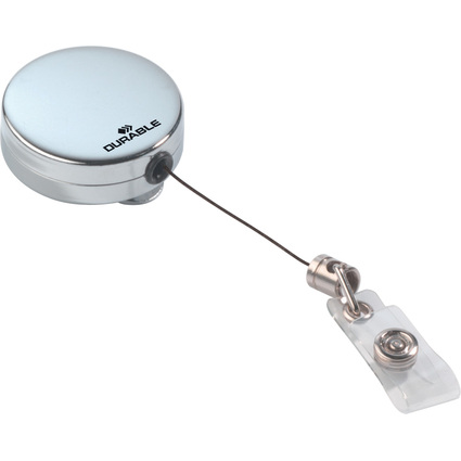 DURABLE Ausweishalter Chrom, metallic-silber