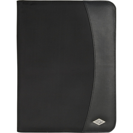 WEDO Schreibmappe Elegance, A4, Kunstleder/Nylon, schwarz