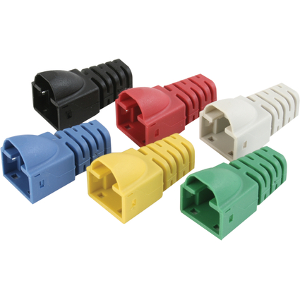 Telegrtner Tlle fr RJ45 Stecker Kat.6, gelb, 6,3 mm